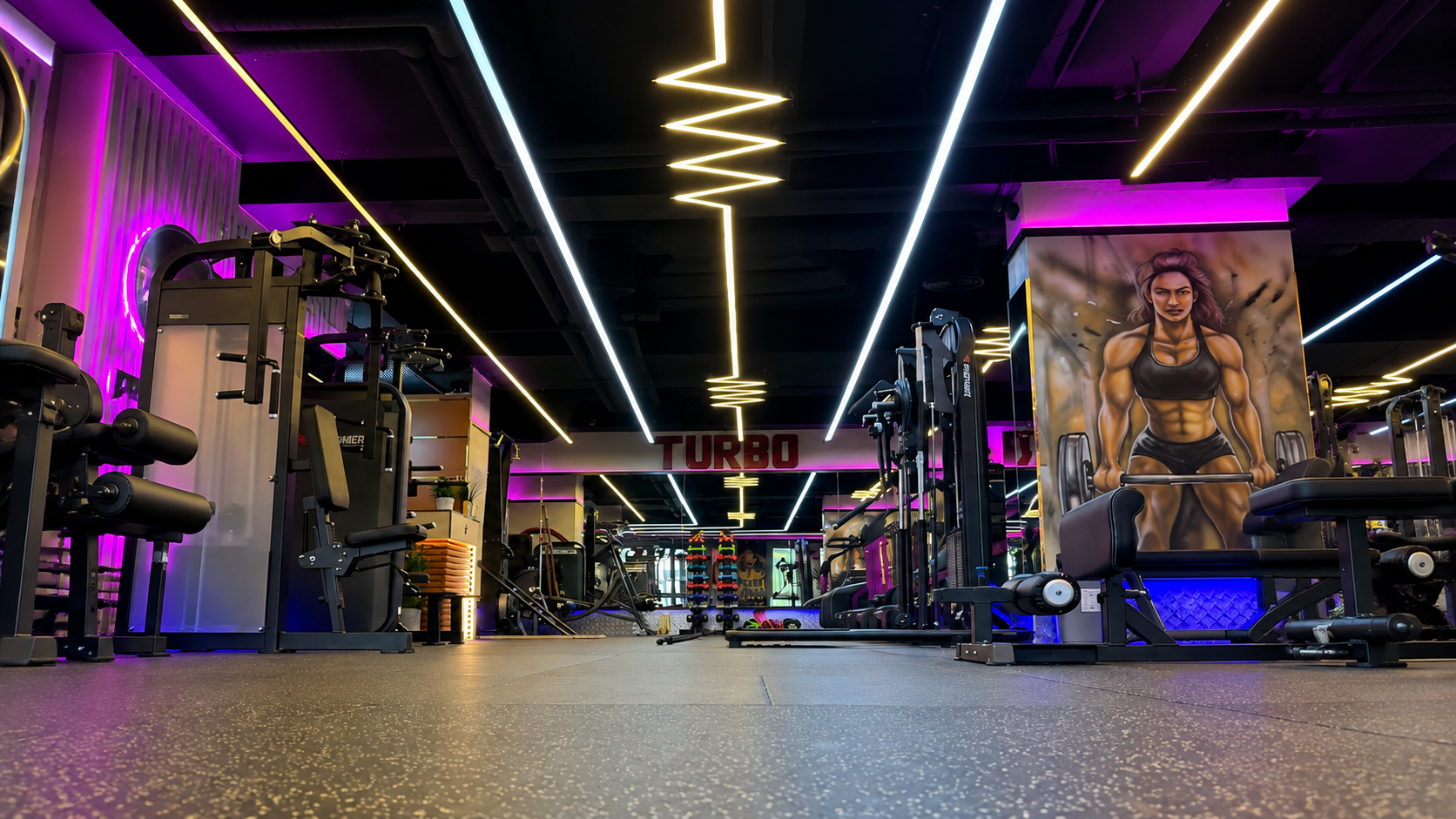 Turbo Fitness Club Abu Dhabi Interior Arena